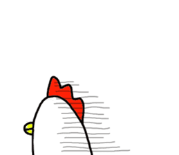 Chick and Owl and Chicken. sticker #13592509