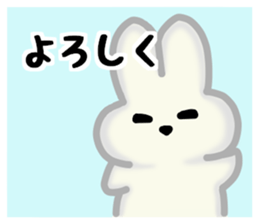 Everyone's plain rabbit sticker #13592538