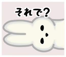 Everyone's plain rabbit sticker #13592547