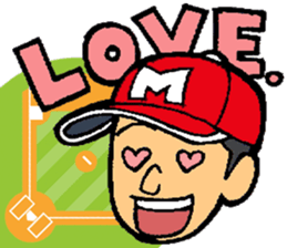 Baseball player with the Red Cap sticker #13592946