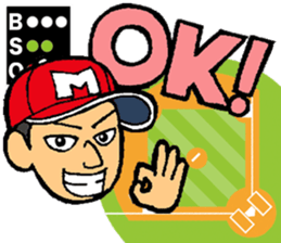 Baseball player with the Red Cap sticker #13592961