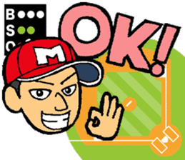 Baseball player with the Red Cap sticker #13592961