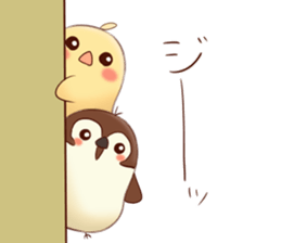 Chick and Sparrow sticker #13593170