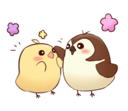 Chick and Sparrow sticker #13593189