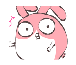 Green Tomato(Pink square rabbit) sticker #13593198