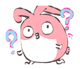 Green Tomato(Pink square rabbit) sticker #13593199