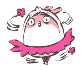 Green Tomato(Pink square rabbit) sticker #13593208