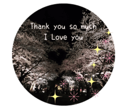 Convey a thank you along with the flower sticker #13593499