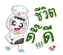 My name is Yochi.^^ love dog. sticker #13593819