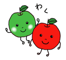 Move! Funny and cute fruit's us! sticker #13593898