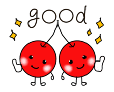 Move! Funny and cute fruit's us! sticker #13593901