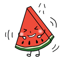 Move! Funny and cute fruit's us! sticker #13593904