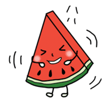 Move! Funny and cute fruit's us! sticker #13593904