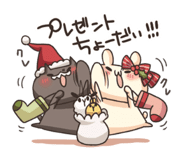 Shiro the rabbit & kuro the cat Part5 sticker #13593951