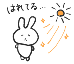 Negative alumi rabbit sticker #13594494