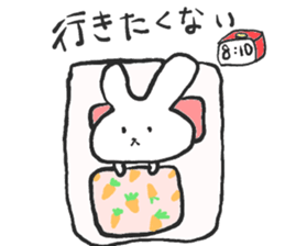 Negative alumi rabbit sticker #13594498