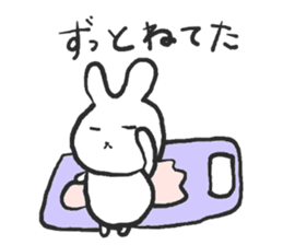 Negative alumi rabbit sticker #13594500