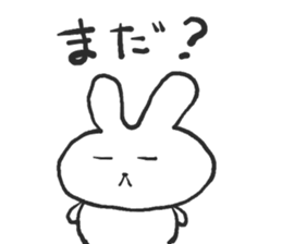 Negative alumi rabbit sticker #13594517