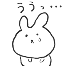 Negative alumi rabbit sticker #13594522