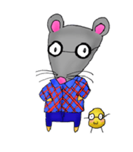 Rattata in daigaku sticker #13596378