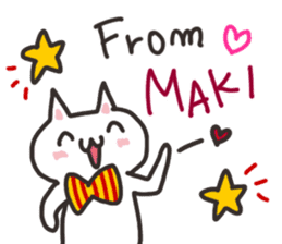 Maki dedicated sticker sticker #13596508