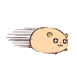 Very soft hamster -golden hamster- sticker #13596562