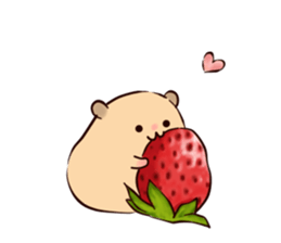 Very soft hamster -golden hamster- sticker #13596564