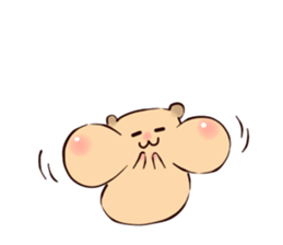 Very soft hamster -golden hamster- sticker #13596577