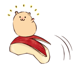 Very soft hamster -golden hamster- sticker #13596583