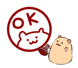 Very soft hamster -golden hamster- sticker #13596594