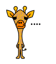 boring giraffe sticker #13596958