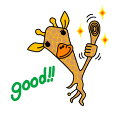 boring giraffe sticker #13596959