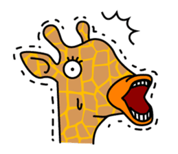 boring giraffe sticker #13596965