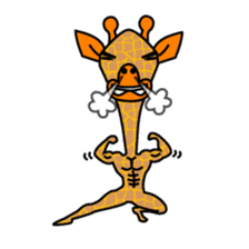 boring giraffe sticker #13596971