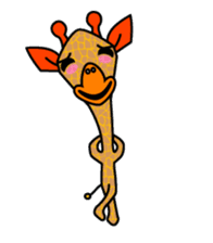 boring giraffe sticker #13596974