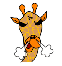 boring giraffe sticker #13596978