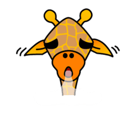 boring giraffe sticker #13596979