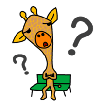 boring giraffe sticker #13596984