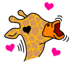 boring giraffe sticker #13596986
