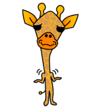 boring giraffe sticker #13596987