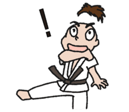One frame with a karate friends 2 sticker #13597112