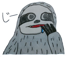 Capybara and seals and sloth sticker #13597367