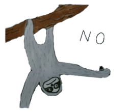 Capybara and seals and sloth sticker #13597369