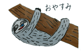 Capybara and seals and sloth sticker #13597370