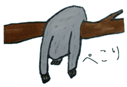 Capybara and seals and sloth sticker #13597372