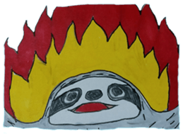 Capybara and seals and sloth sticker #13597373