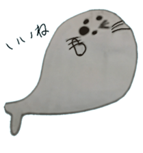 Capybara and seals and sloth sticker #13597388