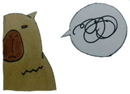 Capybara and seals and sloth sticker #13597397