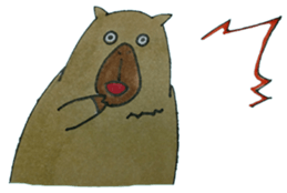 Capybara and seals and sloth sticker #13597398