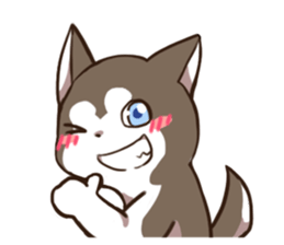 Husky HAHA Face Time sticker #13598734